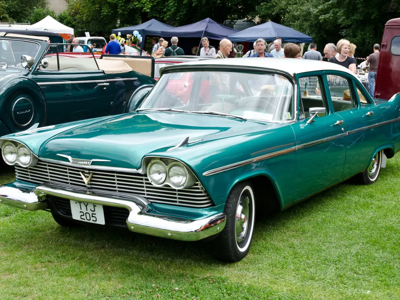 Crowds flock to the museum, drawn by the appeal of classic automobiles and farming equipment