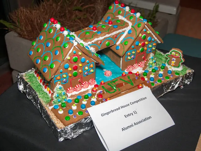 Taylor Swift's Gingerbread House, modeled after the cabin from her "Folklore" album cover.