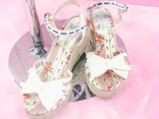 Kate Middleton possesses suede criss-cross flats in two colors, serving as a refined substitute for...