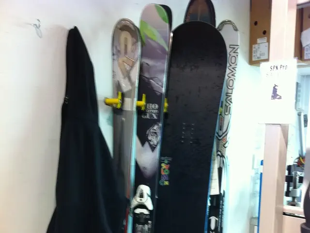 Chalet with a Checkered Ski Design