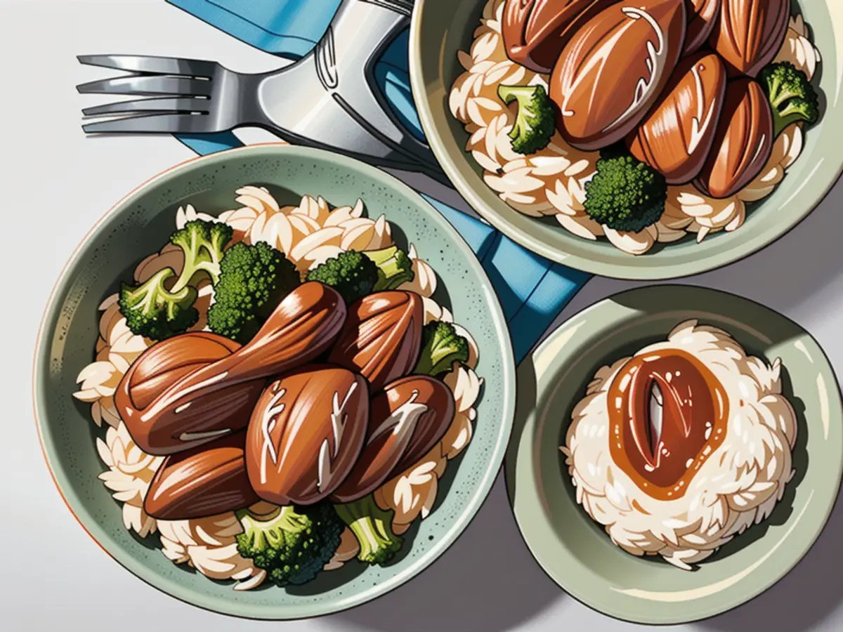 Serve Southern Living's Sticky Chicken in Bowls with Rice and Broccoli as a Complete Meal Top Recipes with Highest User Saves in March